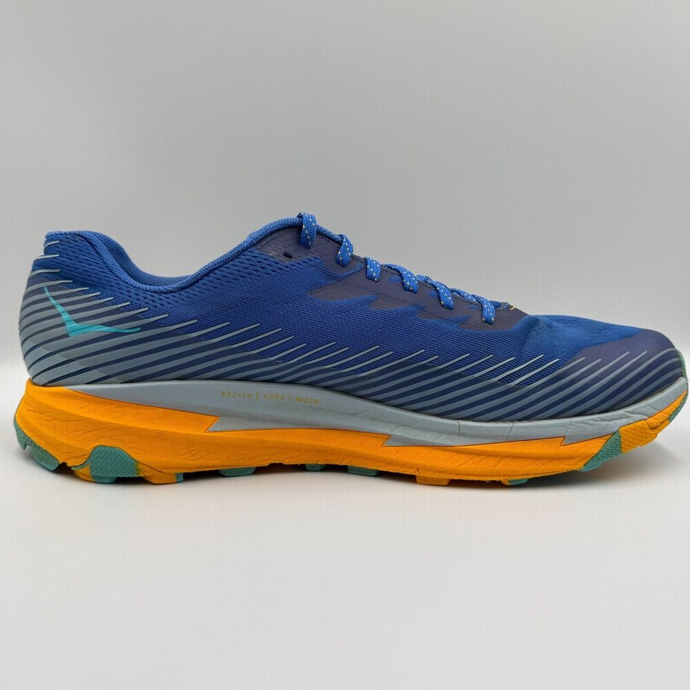 Hoka One One Torrent 2 Men's Size 14 Blue Orange Running Shoes Sneakers 1110496 - Picture 4 of 9